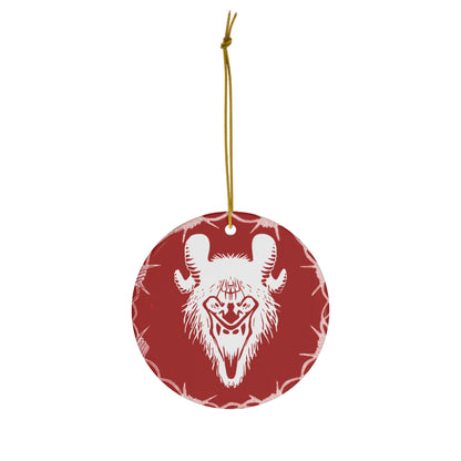 Kramp Head Ceramic Ornament