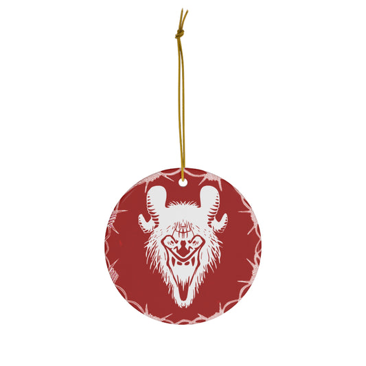 Kramp Head Ceramic Ornament